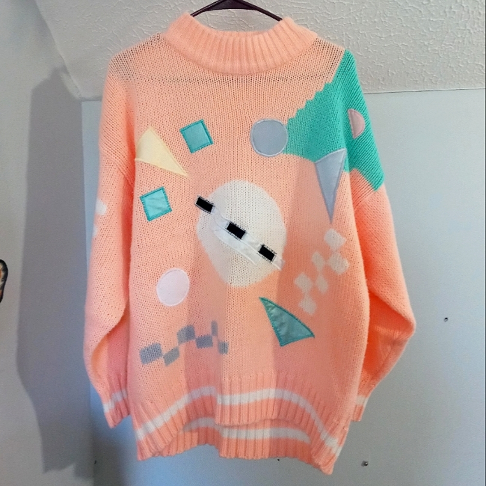 Retro Geometric Sweater
